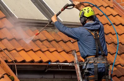 Démoussage et hydrofuge de toiture à Flocques